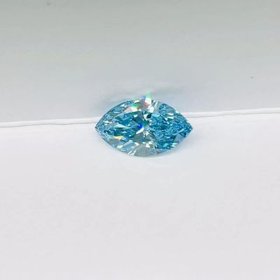 10 Mohs Loose Lab Made Blue Diamonds Marquise Cut Bersertifikat IGI