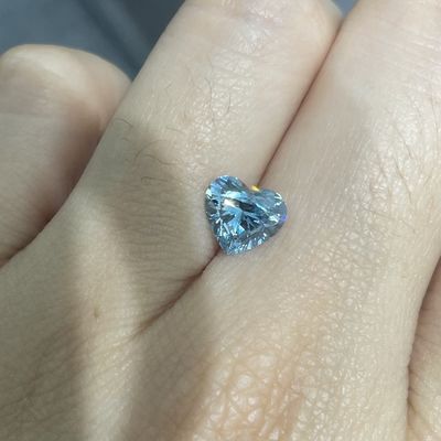 Lab Bentuk Hati Sintetis Tumbuh Berlian Merah Muda 1.27ct Bersertifikat IGI VS1