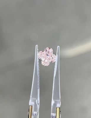 berlian buatan manusia LV lily cut Pink Berlian empat daun clover berlian kejelasan VVS-VS