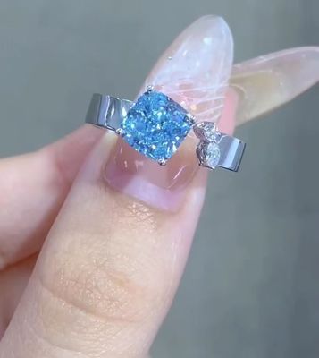 bantal potong pertunangan cincin laboratorium berlian perhiasan longgar laboratorium dibuat berlian perhiasan berlian