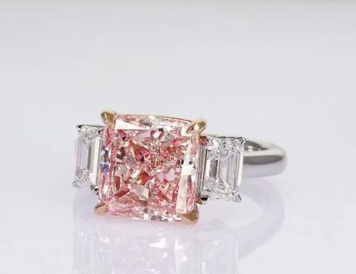 Cincin pertunangan cincin pernikahan cincin berlian cincin laboratorium dibuat berlian berwarna kalung telinga