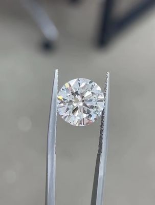 10 Mohs Berwarna Bulat Berlian Potong CVD Berlian Lab Tumbuh 2,5ct-3ct