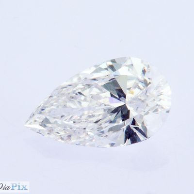 1.1ct Bentuk Pear IGI Laboratorium Bersertifikat Tumbuh CVD Tidak Diobati Berlian Putih D VS1