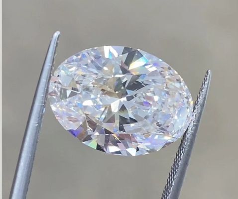 Oval Lab Dibuat Berlian 1CT CVD D VVS1 Perhiasan Perhiasan
