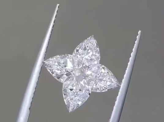 White Lab Grown Diamonds 4CT CVD LV Cut Loose Diamond DEF VS1 Untuk Dekorasi Perhiasan