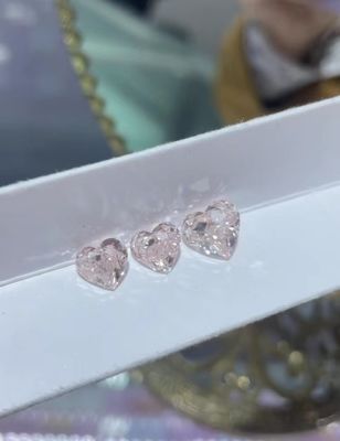 Hati Pink Berlian Budidaya Laboratorium Berlian Tumbuh Untuk Kalung Cincin Pendant