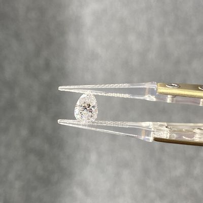 1.02ct G VVS1 Pear Cut CVD Laboratorium Dibuat Berlian Putih untuk Produksi Perhiasan