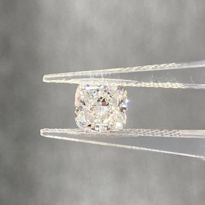 1.05CT Square Cushion Cut Lab Dibuat Berlian Putih F VVS2 CVD Lab Berlian Tumbuh