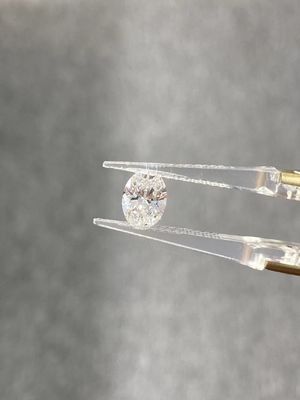 Bentuk Oval Laboratorium Tumbuh CVD White Diamond 3.4ct Dengan Sertifikat IGI