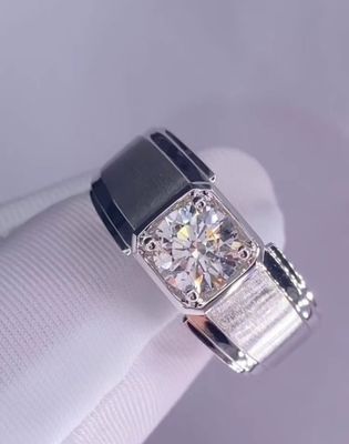 Pria Diamond Ring Putih Diamond Ring Pertunangan Pernikahan Rings Lab Menumbuhkan Diamond Rings