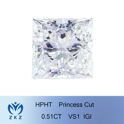 0,51 Karat High Polish Lab Grown White Diamond VS1 Clarity Grade